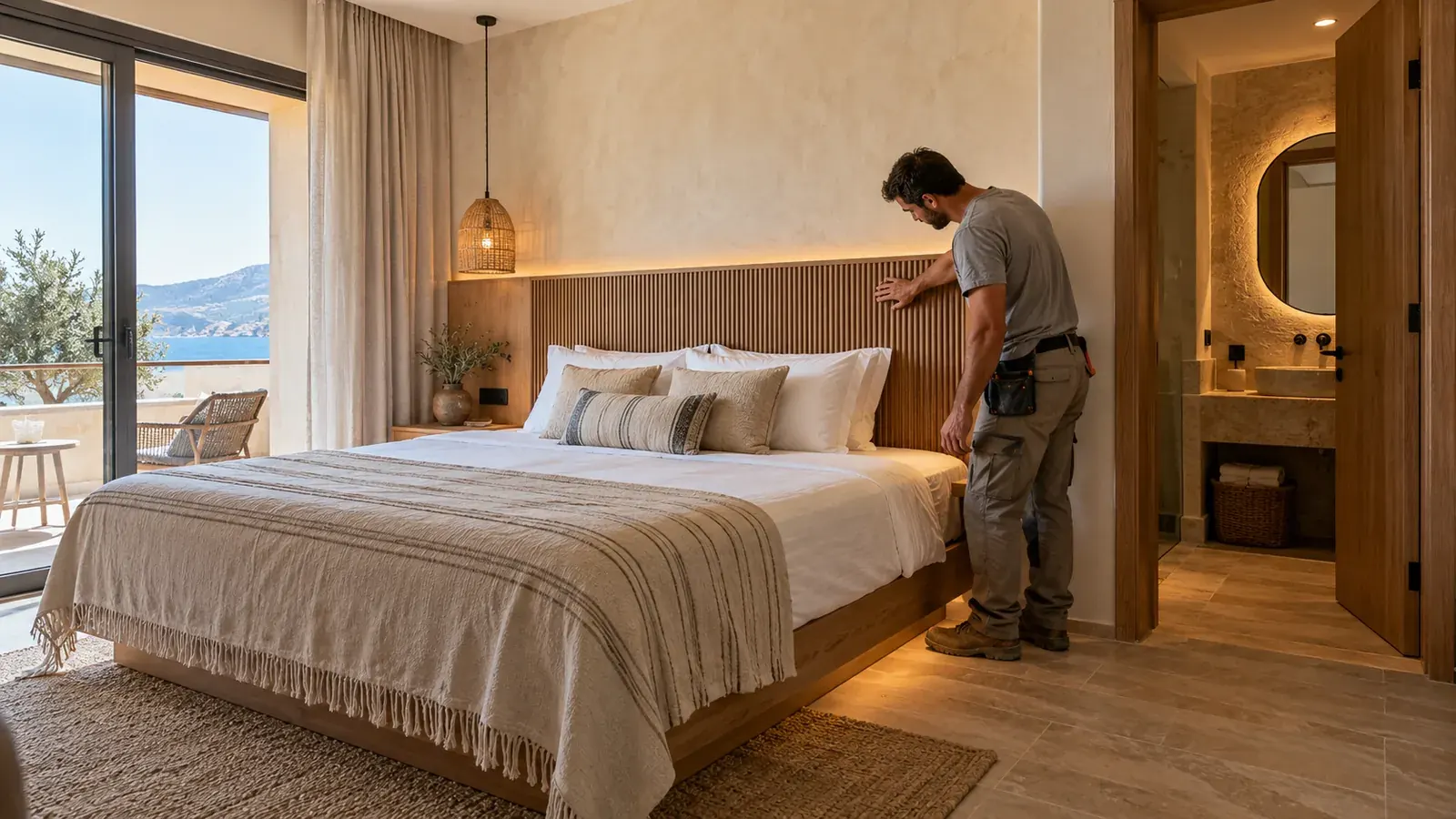 Otel tadilatı ve yenileme için yenileme ve uygulama görseli