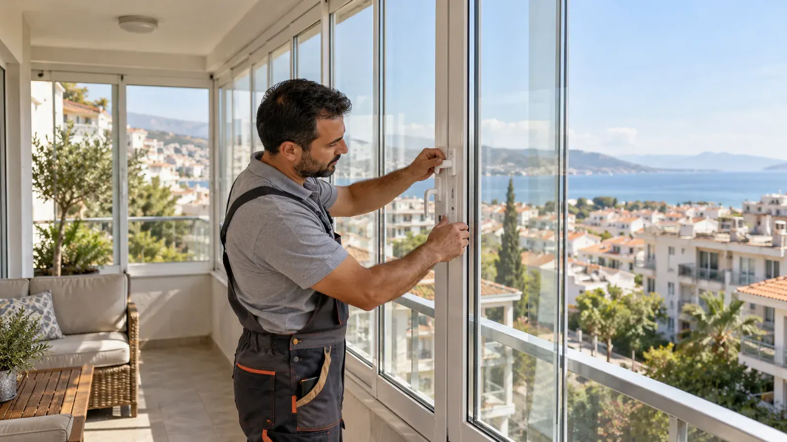 PVC doğrama ve cam balkon için yenileme ve uygulama görseli