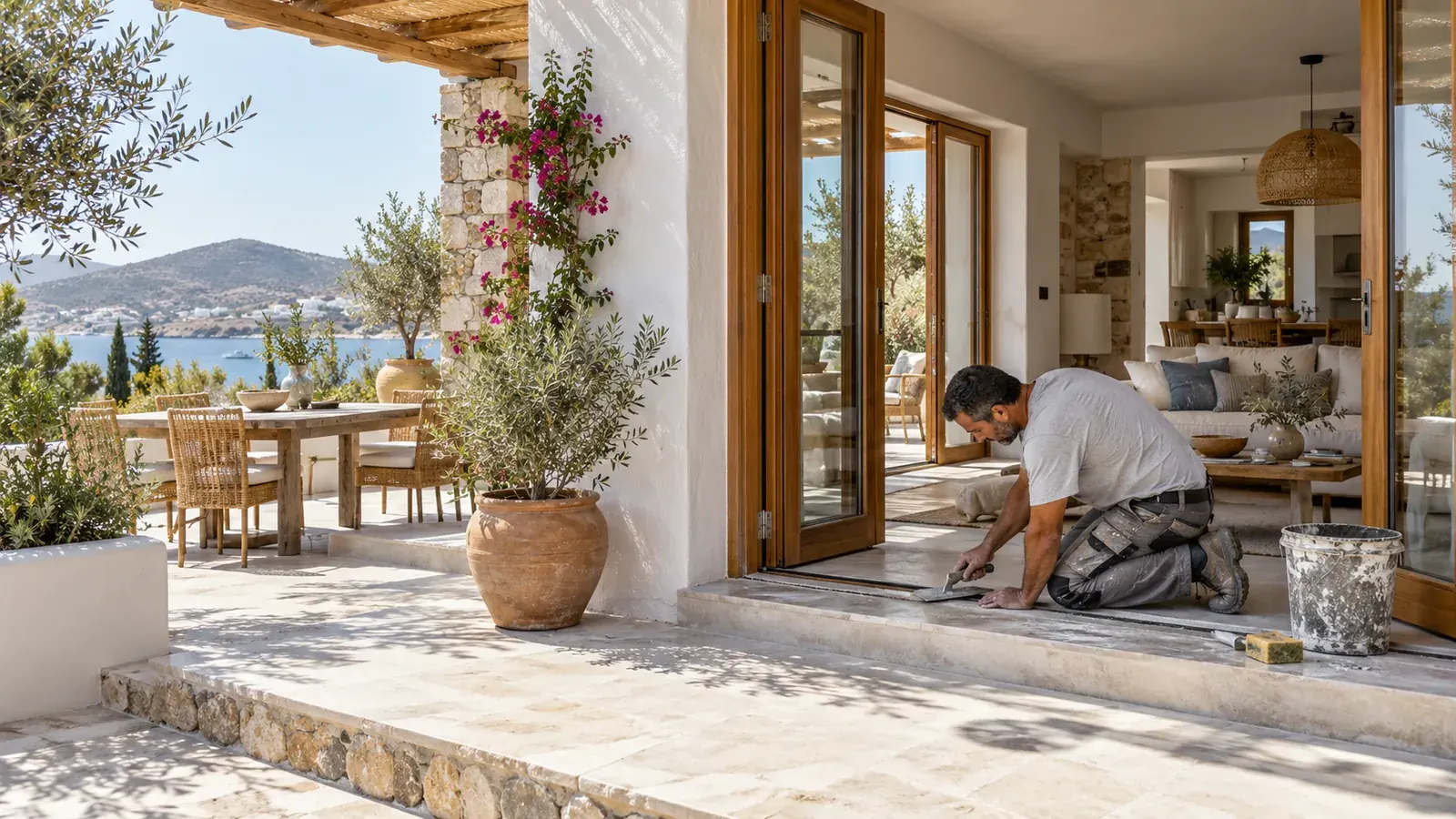 Villa ve yazlık tadilatları için yenileme ve uygulama görseli